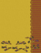 yellow woodland designed with pussy willows and falling leaves