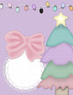 Christmas lights themed computer scrapbooking papers for easy download.