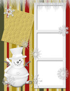 snowman icicles white bows