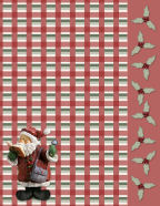 xmas plaids with holy berries bobsledding