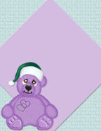 scrapbook pastel bears for xmas papers