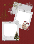 large format victorian art scrapbooking with frames and backgrounds