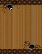 hanging black spider