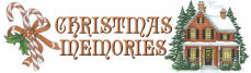 free christmas memories page topper header element