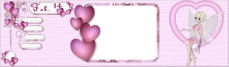 free printable hearts page topper scrapbooking elements