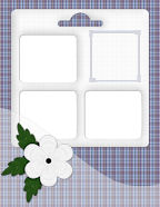 easy layered computer scrapbook elements memorial albums flowered templates
