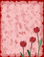 tulip themed memorial scrapbook layouts to download