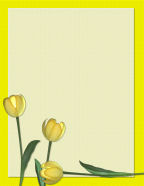digital tulip themed memorial scrapbook layouts to download
