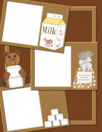 download digital winter cocoa elements scrapbook papers to print templates
