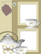 tea party digital teaparty scrapbook paper templates to prnt