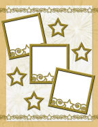 end of year stars new years celebrations scrapbook papers