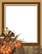 fall pumpkin printable thanksgiving scrapbook paper templates tur;key