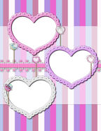 Pastel Valentines Day Holiday digi-scrap downloadable papers.